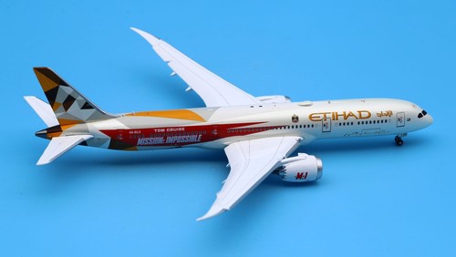 JC Wings 1:400 Etihad Airways B787-9 Diecast Aircraft Jet Model A6-BLO Flap Down - Picture 5 of 13