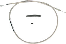 BARNETT+8" Stainless Braided Clutch Cable 1989-2006 Harley FLHT & FLTR Touring