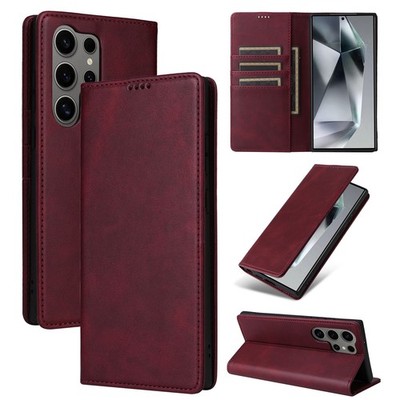 RFID Leather Wallet Stand Case For Samsung Galaxy S26 Ultra S25 FE S24 S23 S22