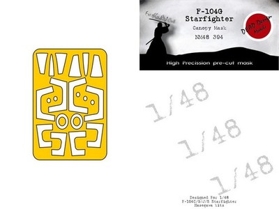 DEAD Design 1/48 F-104A/C/G/S Starfighter Mask for Hasegawa kits