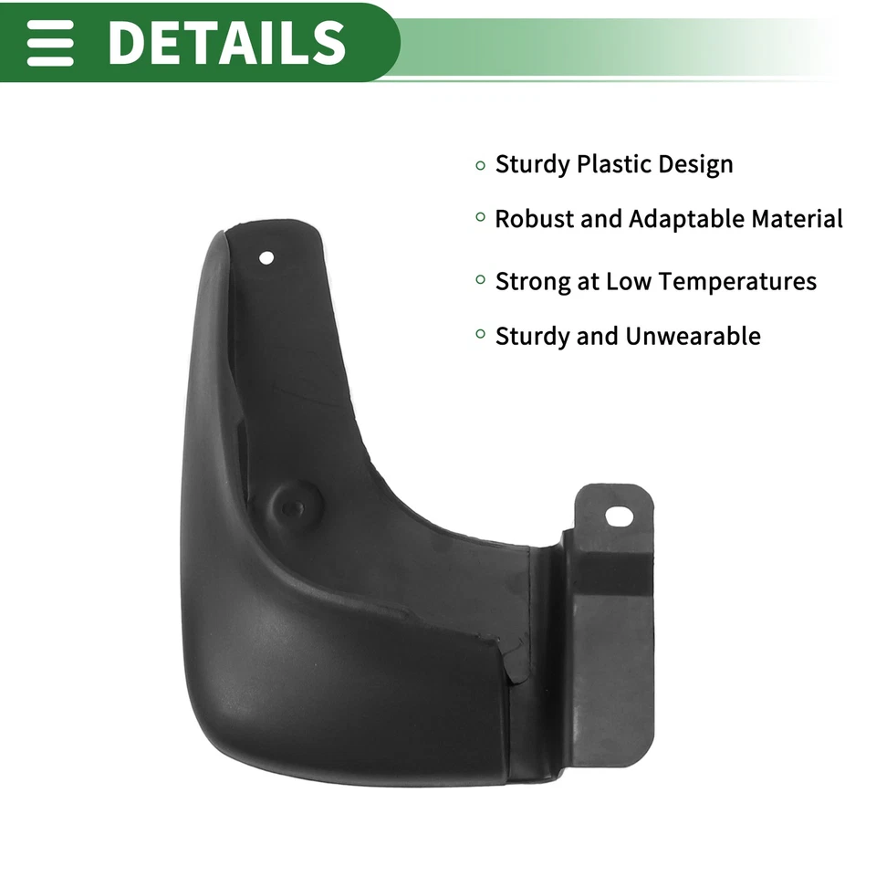 Protectores contra salpicaduras guardabarros para Hyundai Elantra 2002-2007 con accesorios de montaje Foto 4 de 4