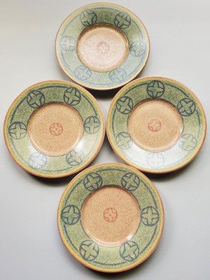 Set of 4 '97 Sango Intrigue 4889 6 3/8 inch Saucer Plates