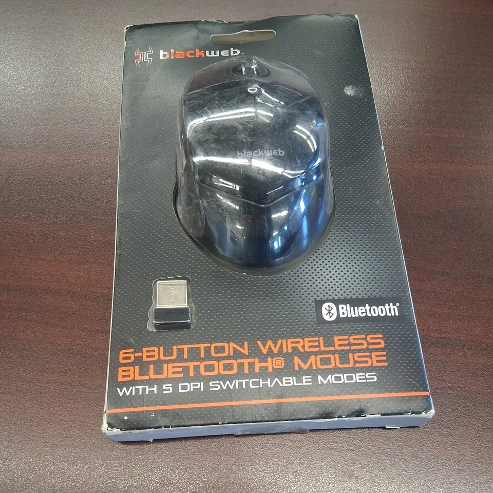 Blackweb 6-Button 5 DPI Setting Wireless Mouse, Black - Image 4 of 4