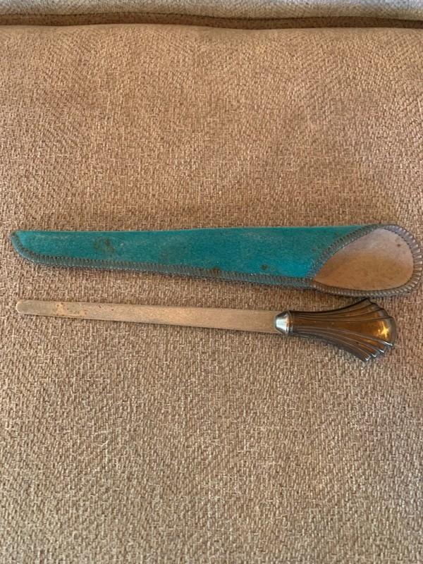 VINTAGE TOWLE STERLING SILVER NAIL FILE DATED 7/24/90(ETCHED)
