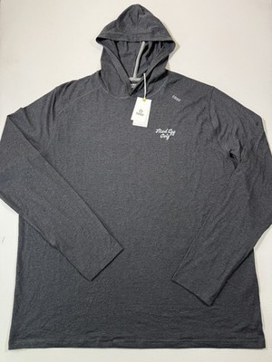 Fried Egg Golf Hoodie Mens 2XL Gray Tasc Performance Bamboo Organic Cotton NWT