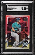 2021 Topps Update Rainbow Foil Jarred Kelenic #US302 SGC 9.5 Mint+ rk7
