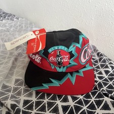 NWT Vintage Drew Pearson Jagged Edge Coca Cola Hat SnapBack Cap Coke RARE 90s