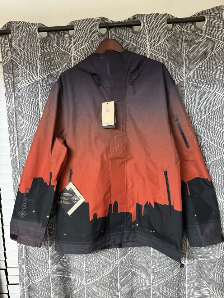 Jaqueta de chuva solta Nike Air Jordan Skyline GORE-TEX HF9285-010 masculina tamanho grande - Imagem 2 de 4