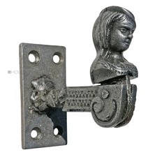 Antique Window Shutter Holder Female Bust Old Screw-On Window Shutter Holder