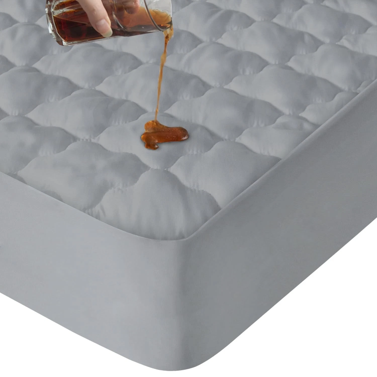 Queen Mattress Protector Pad Waterproof Quilted, Breathable & Cooling Queen S...