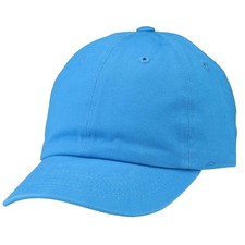 Kids Boy Girl Baseball Cap Hat Washed Low Profile 100 6-9 Years, Turquoise