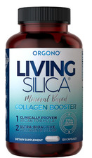 Living Silica ORGONO Mineral-Based Collagen Booster Capsules | Silica-Based 120