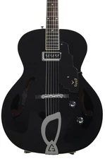 Hollowbody Electric Guitar Guild T-50 Slim Dynasonic Hollowbody Guitar - Black