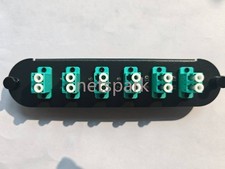 for Corning CCH-CP12-A9 Compatible Fiber Adapter Panel LC 12 Port OM3 MM UPC