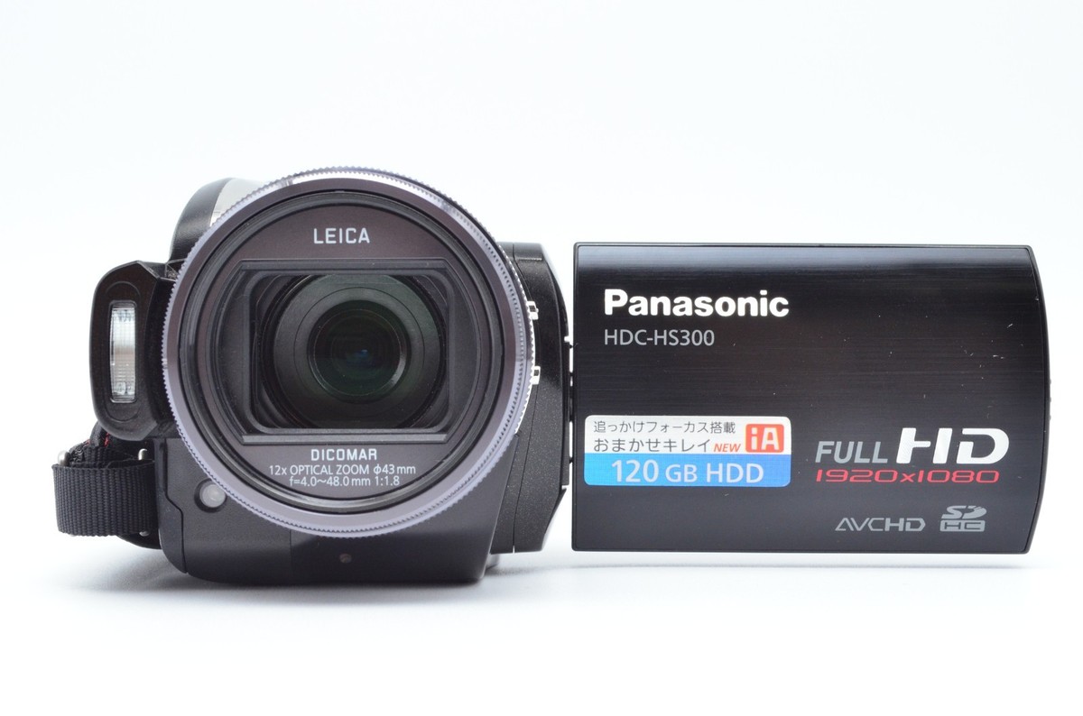 NEAR MINT Panasonic HDC-HS300 120GB HDD Full HD 3MOS Camcorder