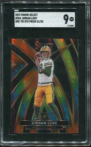 Jordan Love [2020 XRC Prizm Redemption Tie Dye] #304 2019 Panini Select card