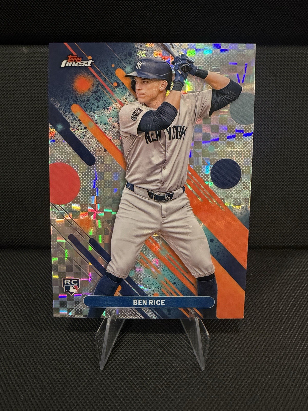 2025 Topps Finest - Common Ben Rice #48 Checkerboard Refractor (RC)