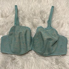 Soma 38DD Bra Green Enticing Lift Balconet Underwire Balconette Stretch Floral