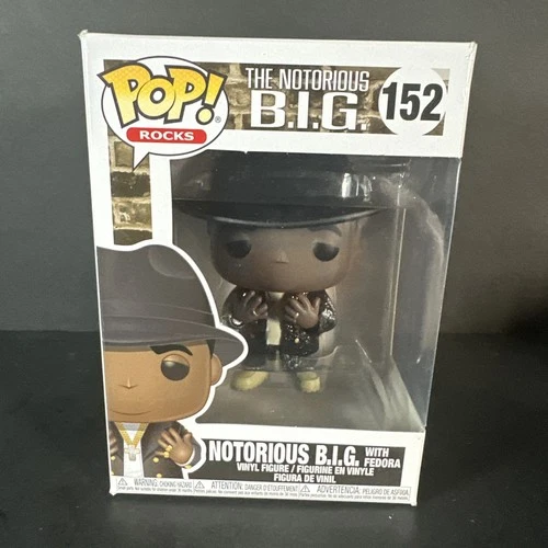 Funko Pop Notorious BIG with Fedora #152 Vinyl Figure Rocks B.I.G.