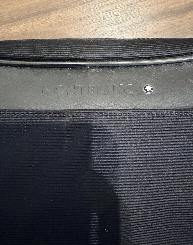 Montblanc Clutch Bag for Men, flaws shown in picture. Corners worn off. - Image 2 of 4