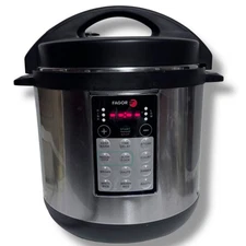 Fagor America LUX 6 Quart Electric Multi Cooker 10 Presets Stainless Pressure