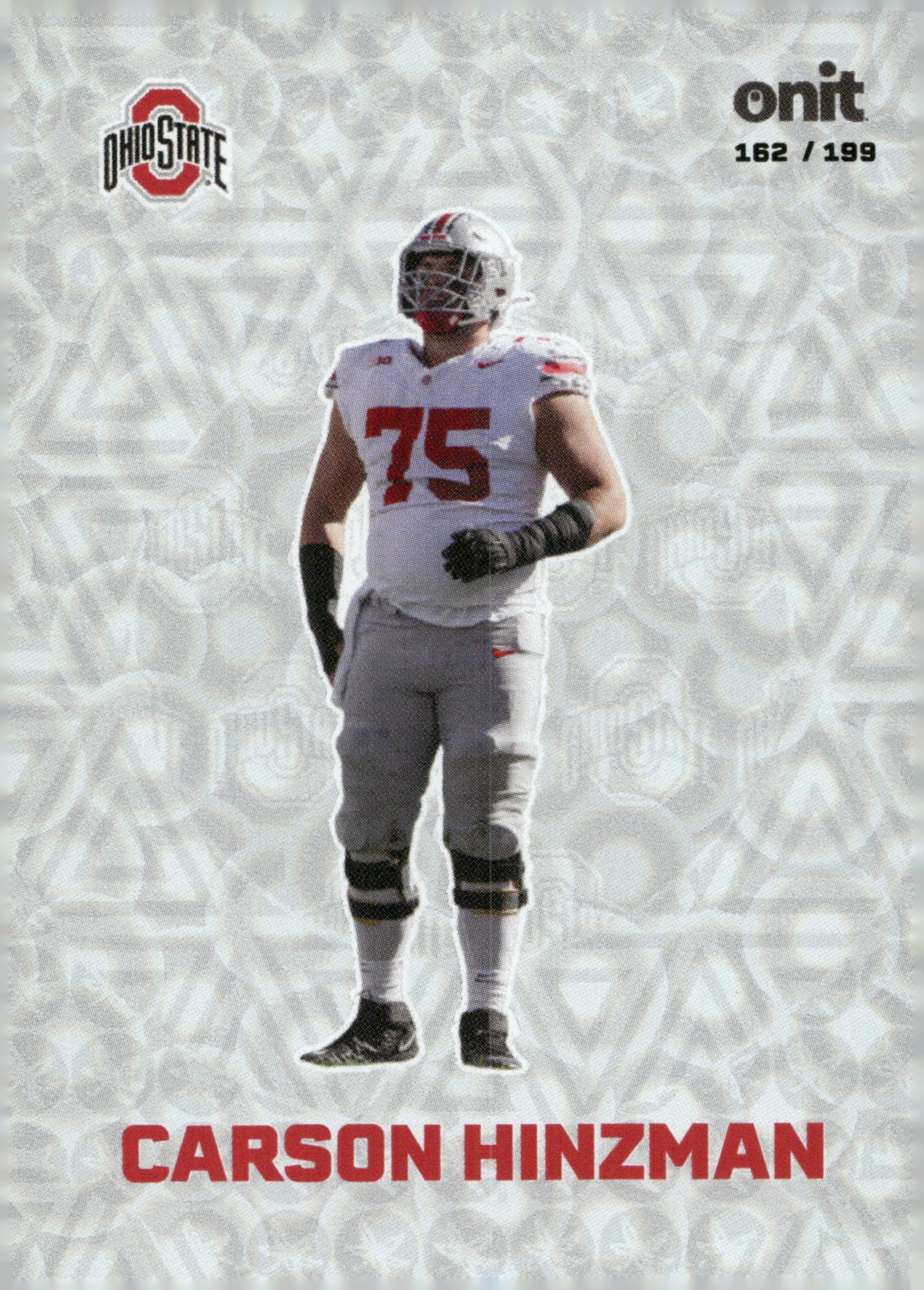 2025 ONIT Athlete Ohio State Buckeyes #F-24 Carson Hinzman Fusion Holo #/199