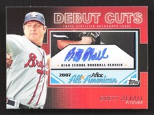 2010 Topps Pro Debut Brett DeVall -BD AFLAC Debut Cut Auto /106 Rome TV2712