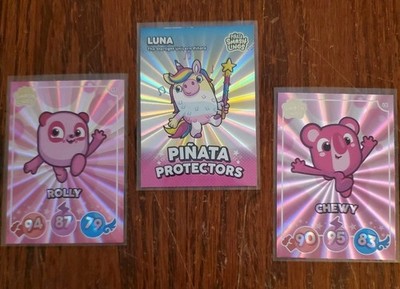 Panini Piñata Smash Lings 3 Lot Luna Piñata Protector Rolly LE Chewy LE