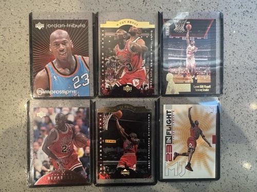 1995-99 Upper Deck - Michael Jordan Basketball Heroes Michael Jordan 6 Card Lot