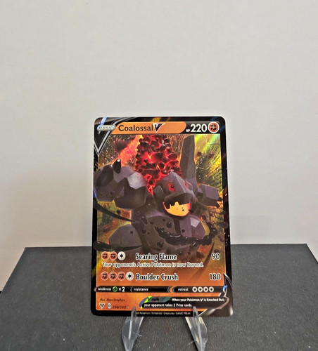 Coalossal V 098/185 Holo V Rare Vivid Voltage Pokemon Near Mint