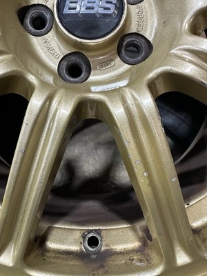 2004 Subaru Impreza WRX STi Factory Gold BBS 17x7.5 +53 Wheel