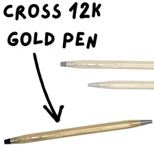 Vintage Cross Classic Century 12K Gold Filled Ballpoint Pen, USA, Excellent