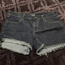 Old Navy Dark Wash Denim Cut Off Shorts Size 10