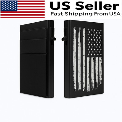 Minimalist Pop up Card Holder with RFID Blocking and Money Pocket Wallets