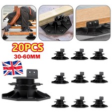 20PACK Adjustable Decking Pedestal-Riser 30mm-60mm UK Stock~