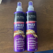 John Frieda Frizz Ease Daily Nourishment Leave-In Conditioner 8 Oz 2 Pack New