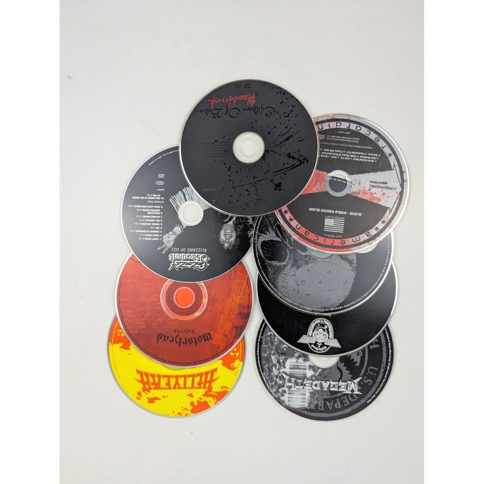 Lote de 9 álbumes CD de música rock heavy metal Slayer Megadeth Ozzy Foto 2 de 4