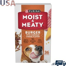 Beef Cheddar Cheese Flavor Dog Food Pouches Adult Nutrition Quick Snack 14.5lbs 2.10 per pound