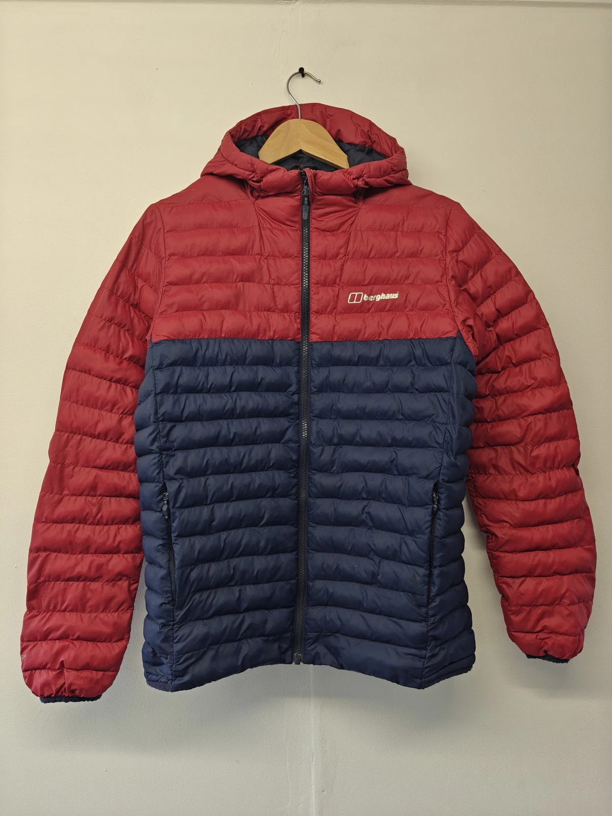 Berghaus Puffer Jacket Unisex Small Hooded Outdoor Coat, Multicoloured
