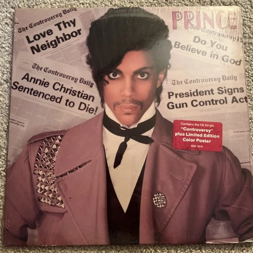 PRINCE - CONTROVERSY - NEW & SEALED VINYL LP - 1981 BSK 3601 w/ HYPE STICKER