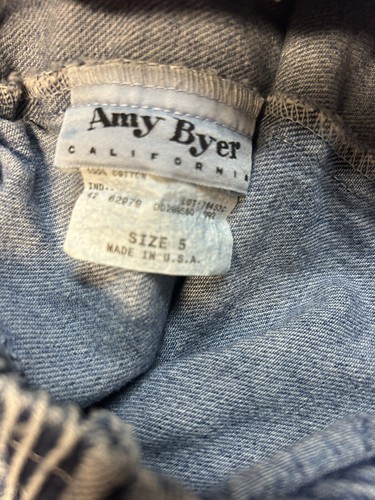 Vintage Amy Byer Denim Jean Skort Girls Size 5 Y2K 90s RARE - Picture 4 of 4