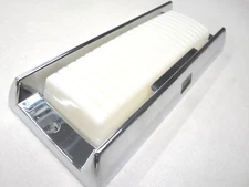 57 58 1957 1958 FORD CAR DOME LIGHT LENS AND CHROME BODY  NEW *