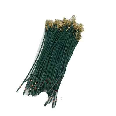 100-PACK WIRE GROUNDING PIGTAIL 18GA BC  16S TFFN GRENN 600V, #8 RING 14-18G