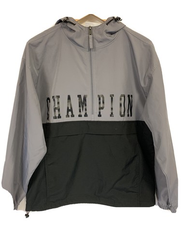 Champion grey and black windbreaker 