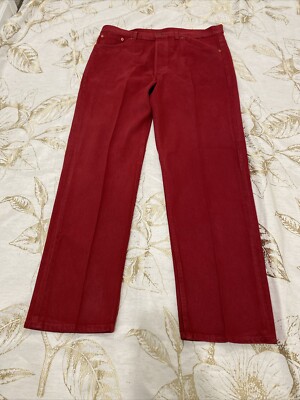 Vintage 90s Levi's 501 Red Denim Jeans W38 L30 Made In USA | eBay