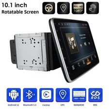 10.1" Rotatable Car Stereo Radio Carplay Android 12 2 DIN Touch Screen GPS Wifi