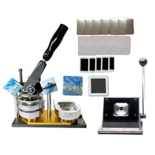 Manual Square Badge Magnet Making Machine for DIY Decoration 50 50mm 2 2inch New