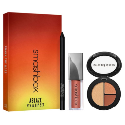Smashbox Ablaze Augen & Lippen Make-up Set NEU, perfektes Geschenk UVP 39 £ kostenloser Versand