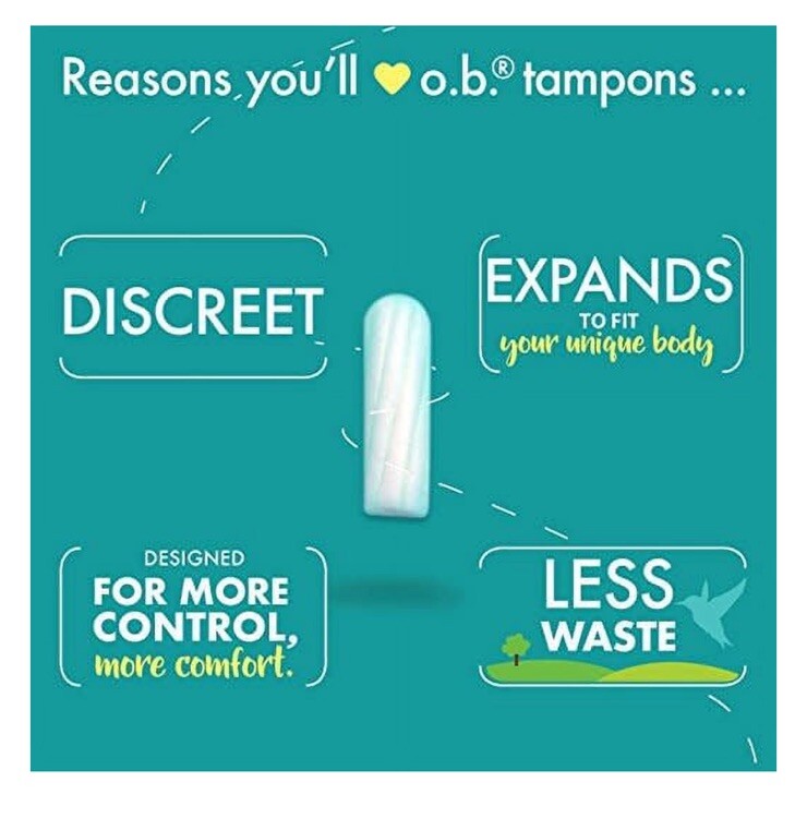 o.b. Pro Comfort Applicator Free Tampons Silk Touch Regular/Super 120