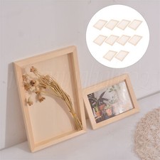 Solid Wood Photo Picture Frame 8x8inch for Wall Hanging and Tabletop Set of 10
